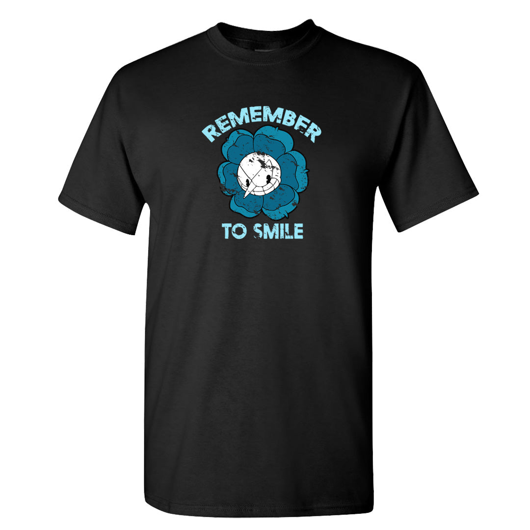 Black University Blue 13s T Shirt | Remember To Smile, Black