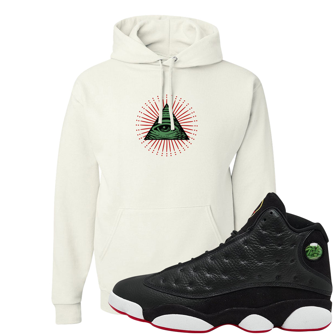 2023 Playoff 13s Hoodie | All Seeing Eye, White