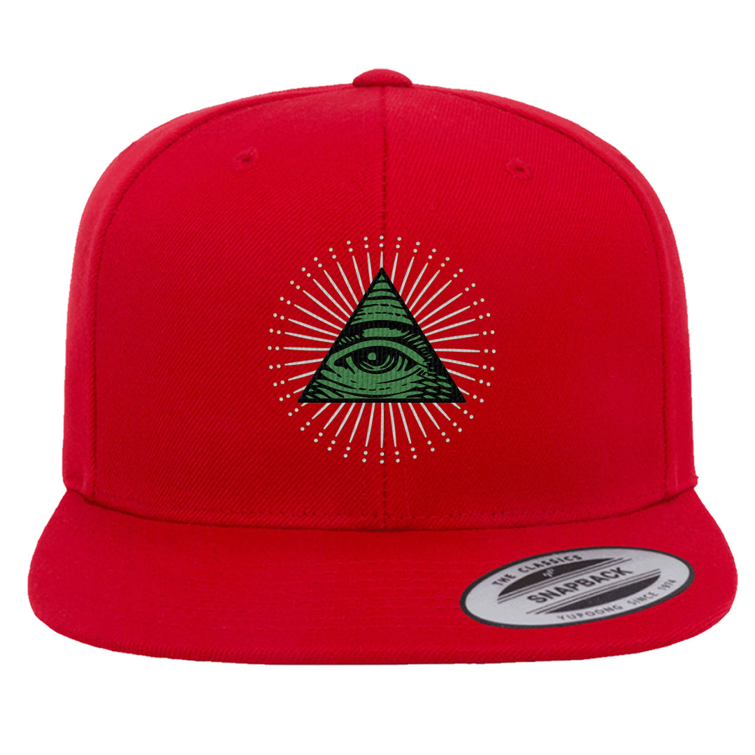 2023 Playoff 13s Snapback Hat | All Seeing Eye, Red