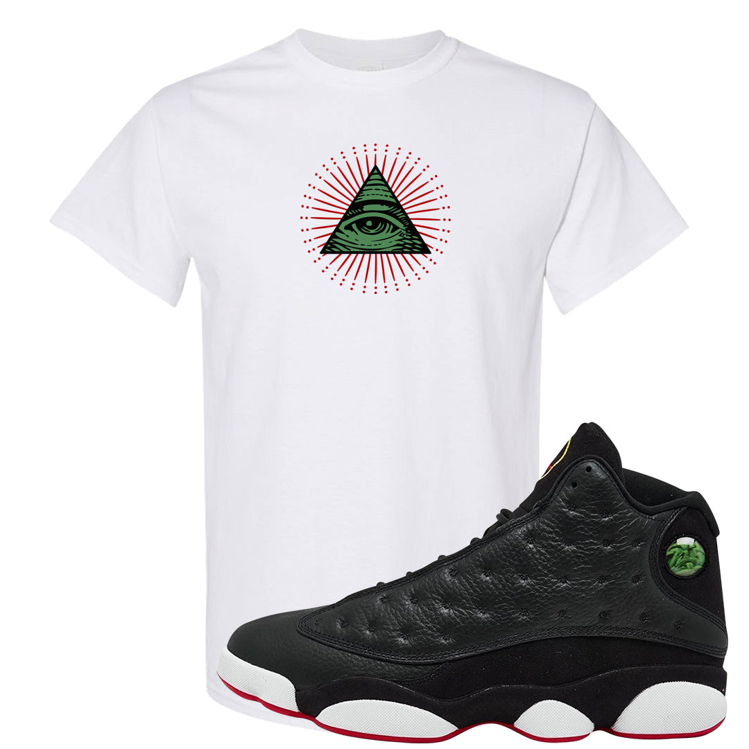 2023 Playoff 13s T Shirt | All Seeing Eye, White