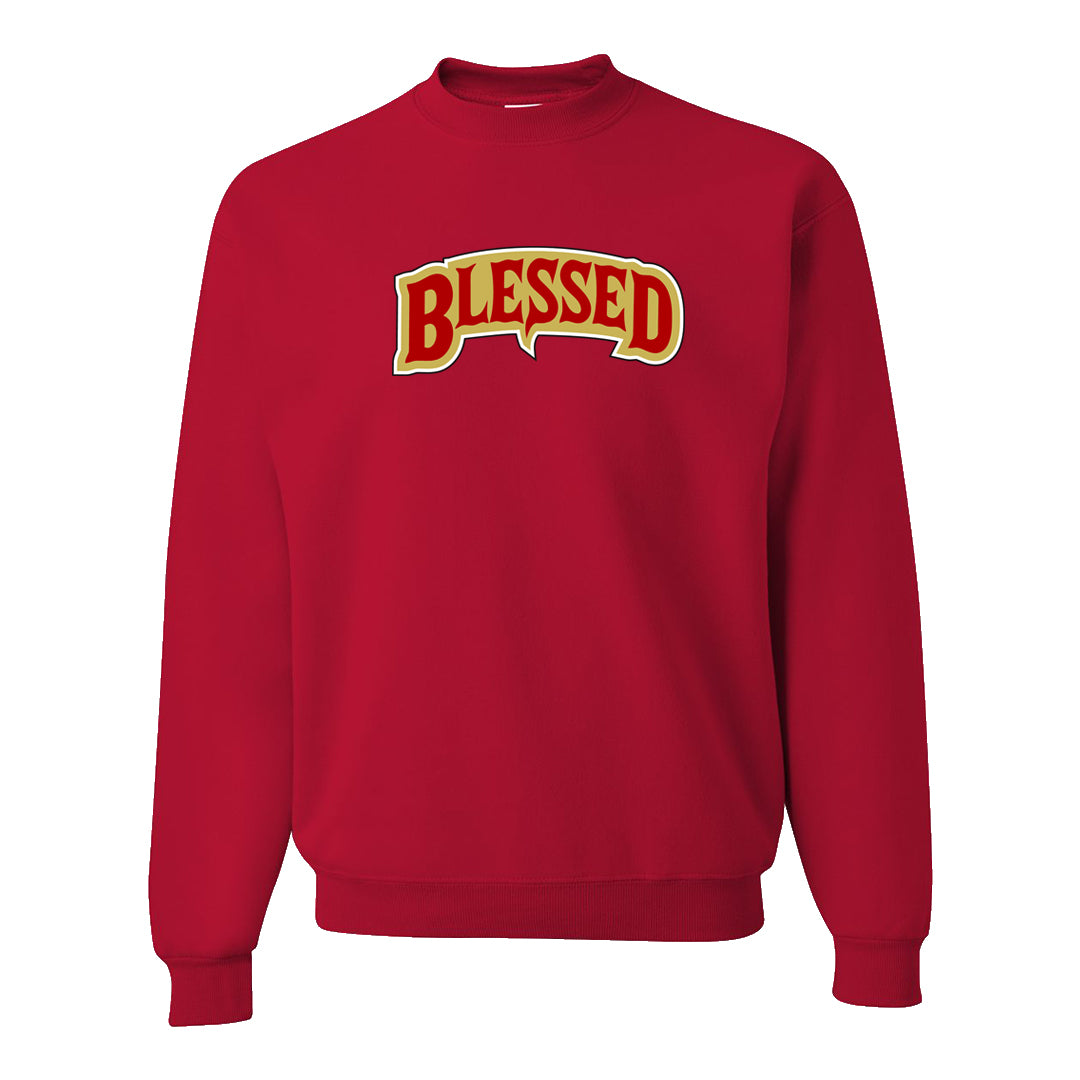 2023 Playoff 13s Crewneck Sweatshirt | Blessed Arch, Red