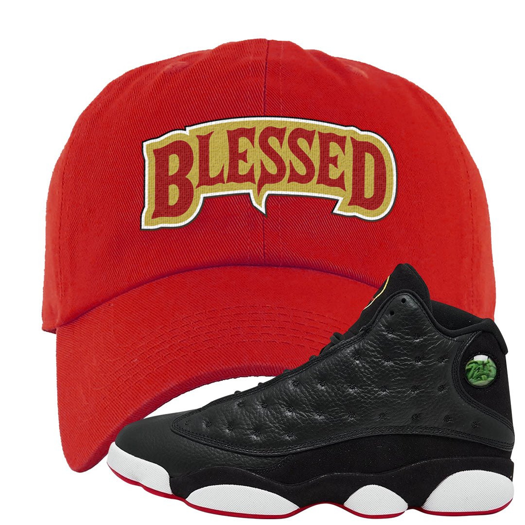 2023 Playoff 13s Dad Hat | Blessed Arch, Red