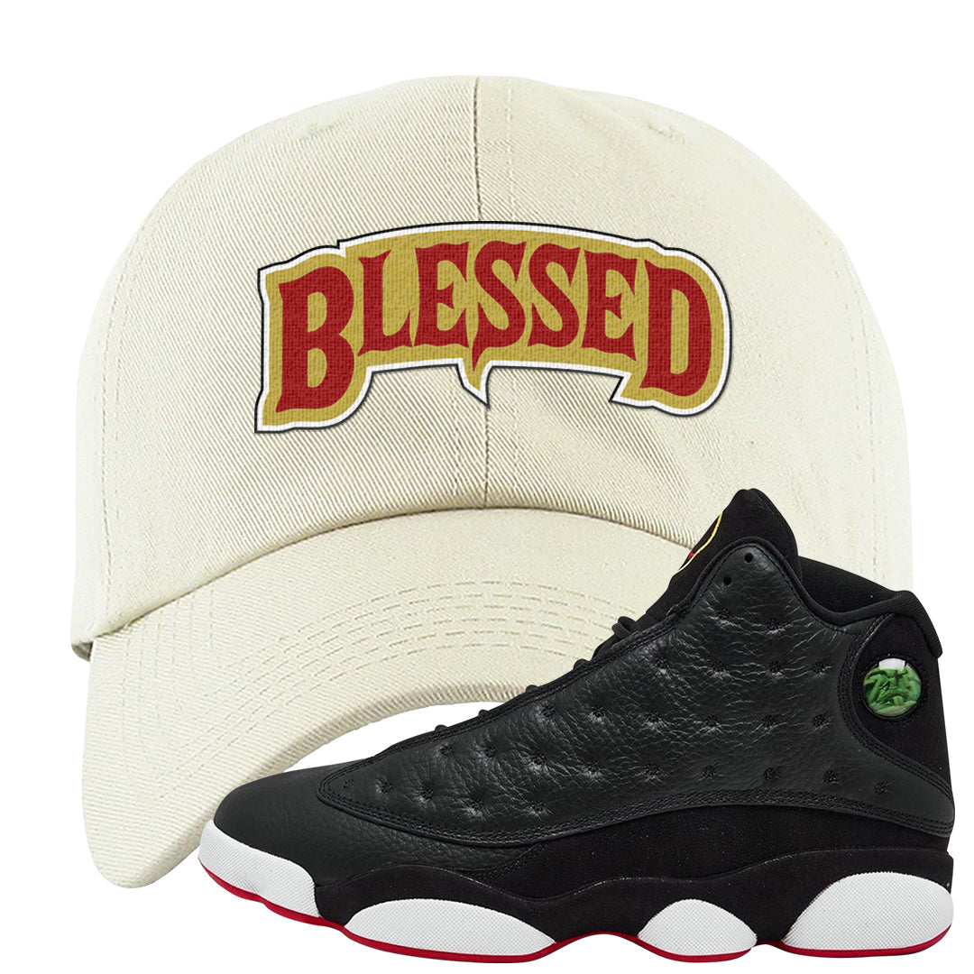 2023 Playoff 13s Dad Hat | Blessed Arch, White