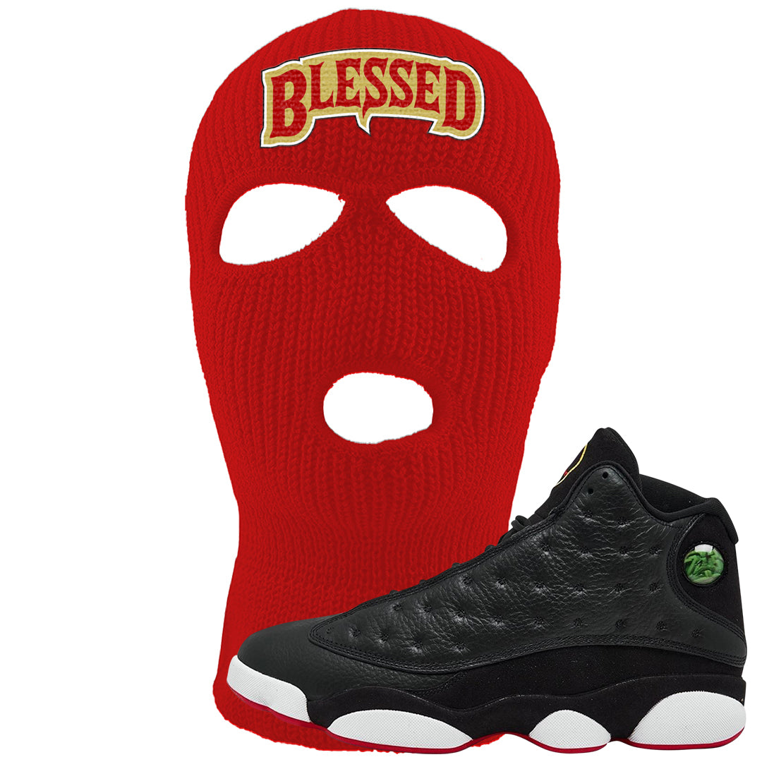 2023 Playoff 13s Ski Mask | Blessed Arch, Red