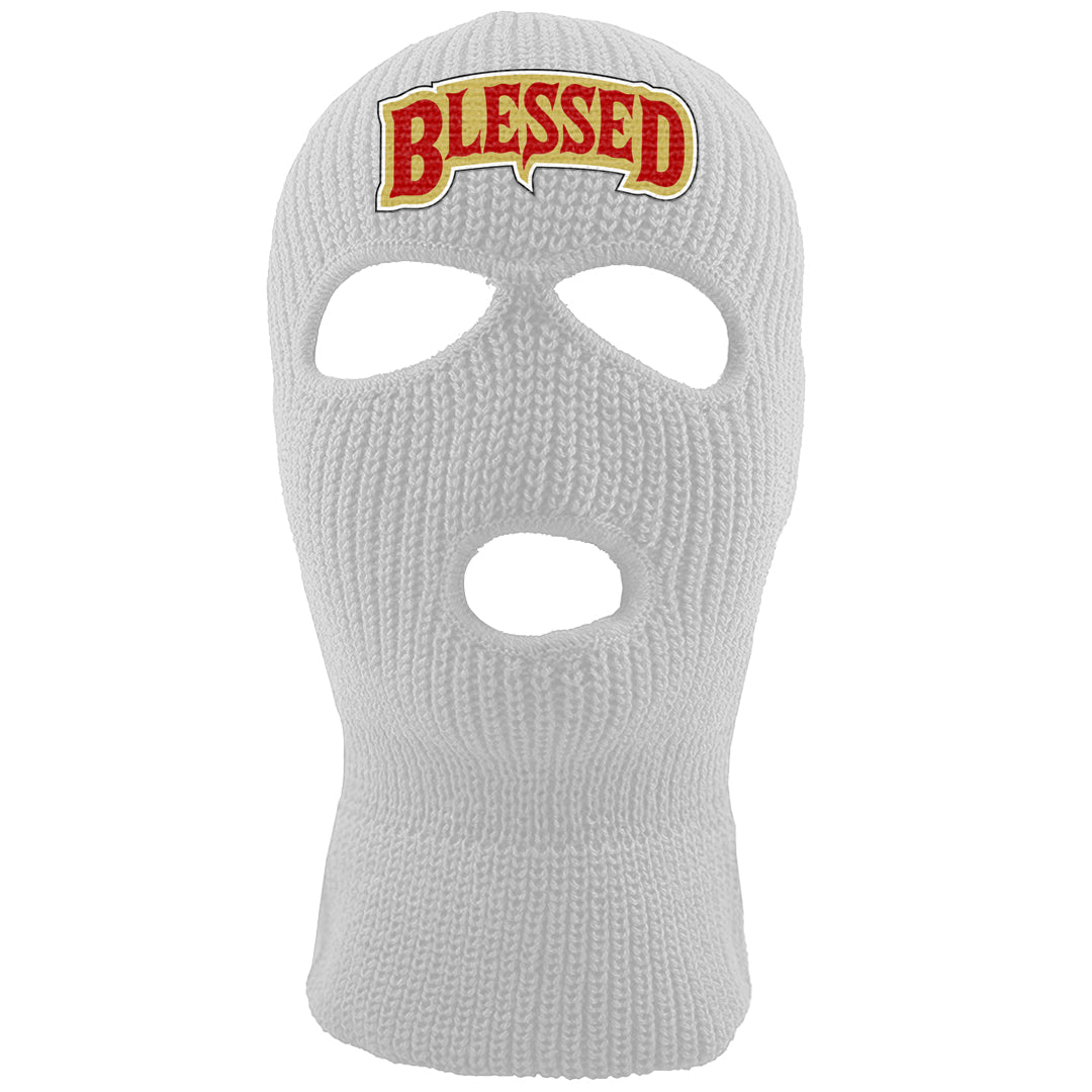 2023 Playoff 13s Ski Mask | Blessed Arch, White