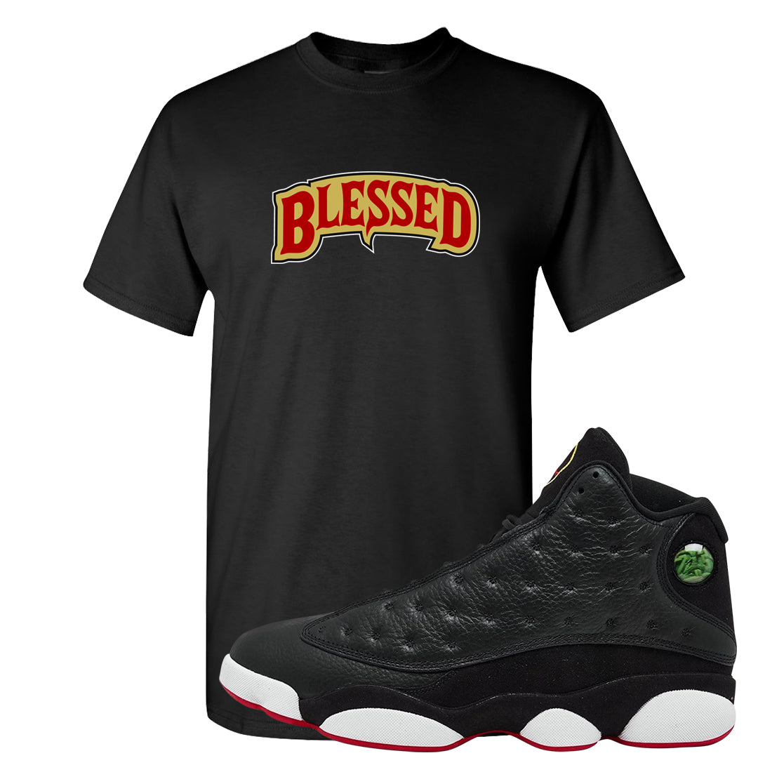 2023 Playoff 13s T Shirt | Blessed Arch, Black