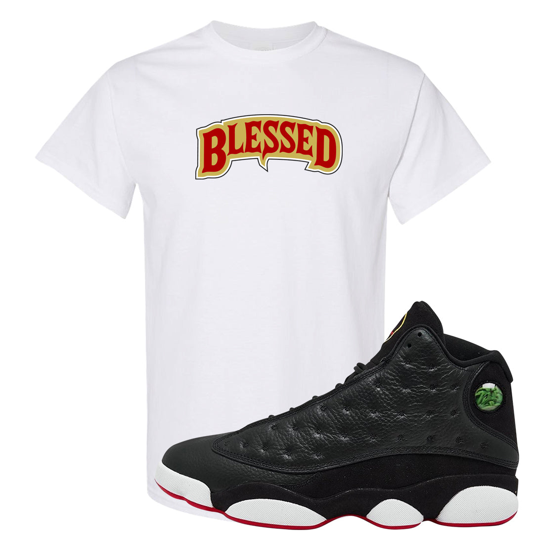 2023 Playoff 13s T Shirt | Blessed Arch, White