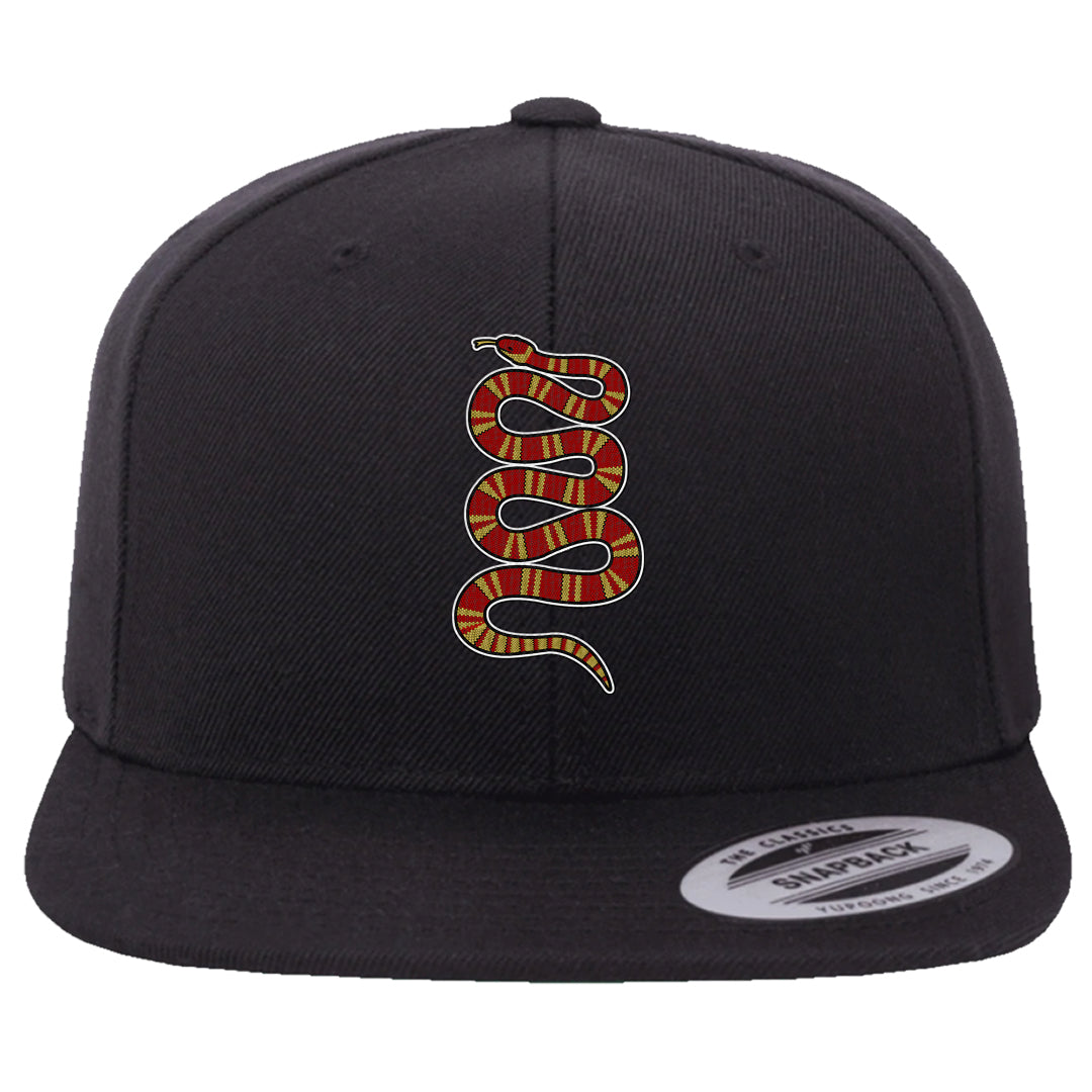 2023 Playoff 13s Snapback Hat | Coiled Snake, Black