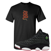 2023 Playoff 13s T Shirt | Coiled Snake, Black