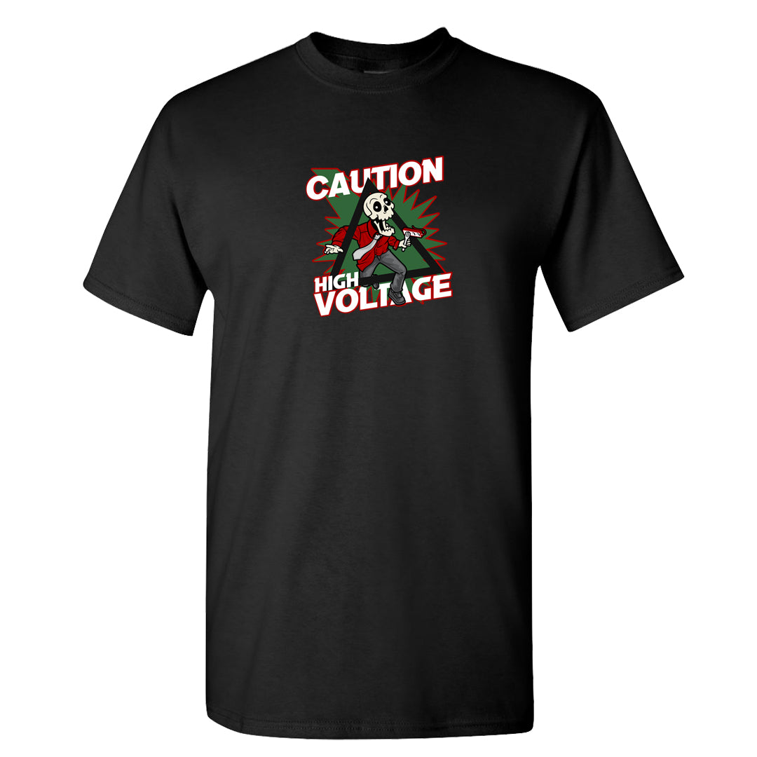 2023 Playoff 13s T Shirt | Caution High Voltage, Black