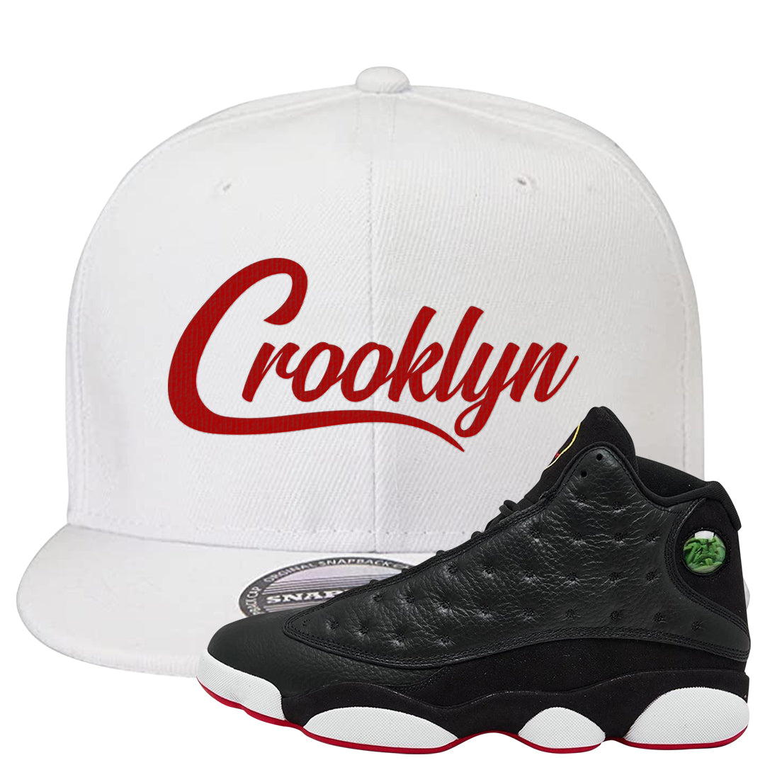 2023 Playoff 13s Snapback Hat | Crooklyn, White