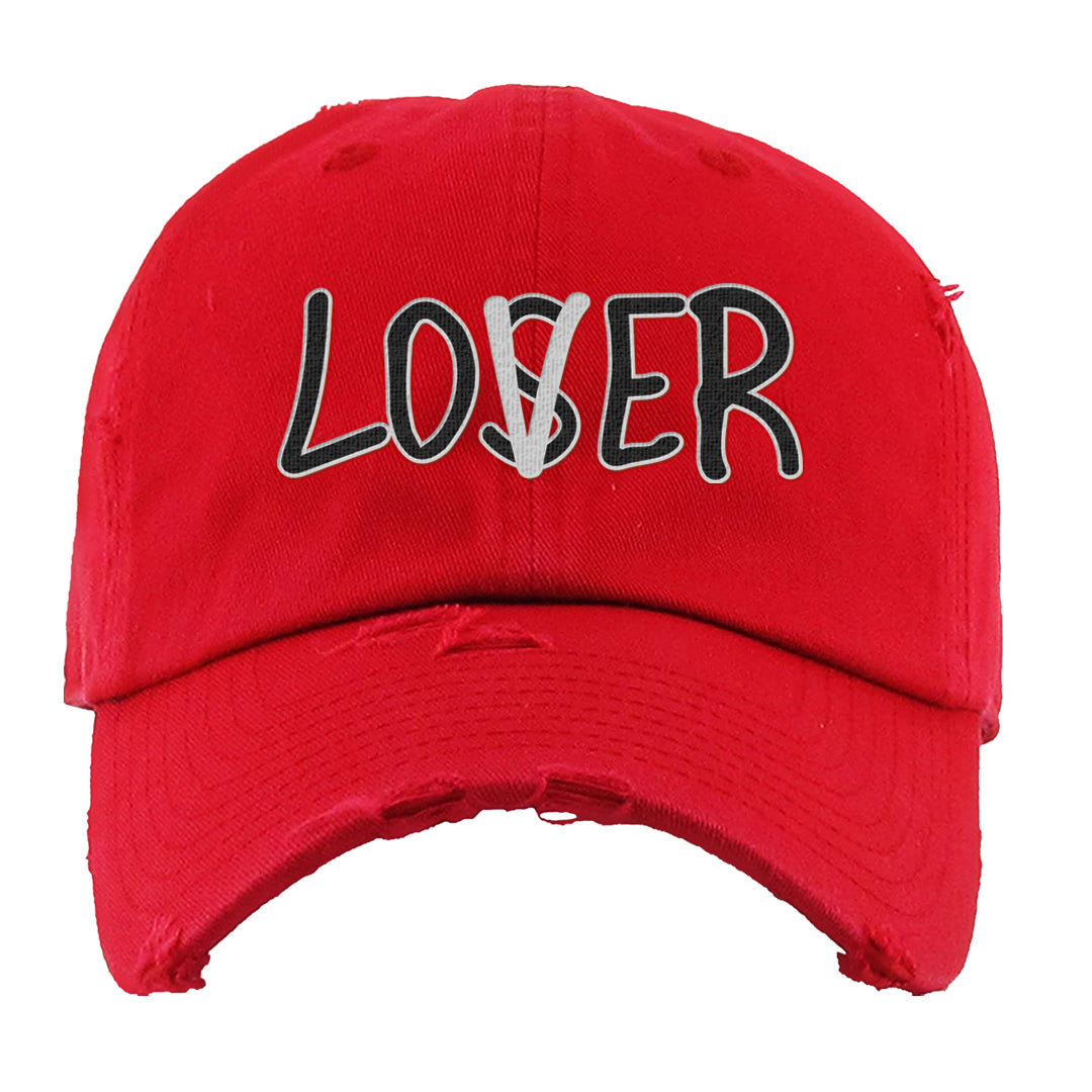 2023 Playoff 13s Distressed Dad Hat | Lover, Red