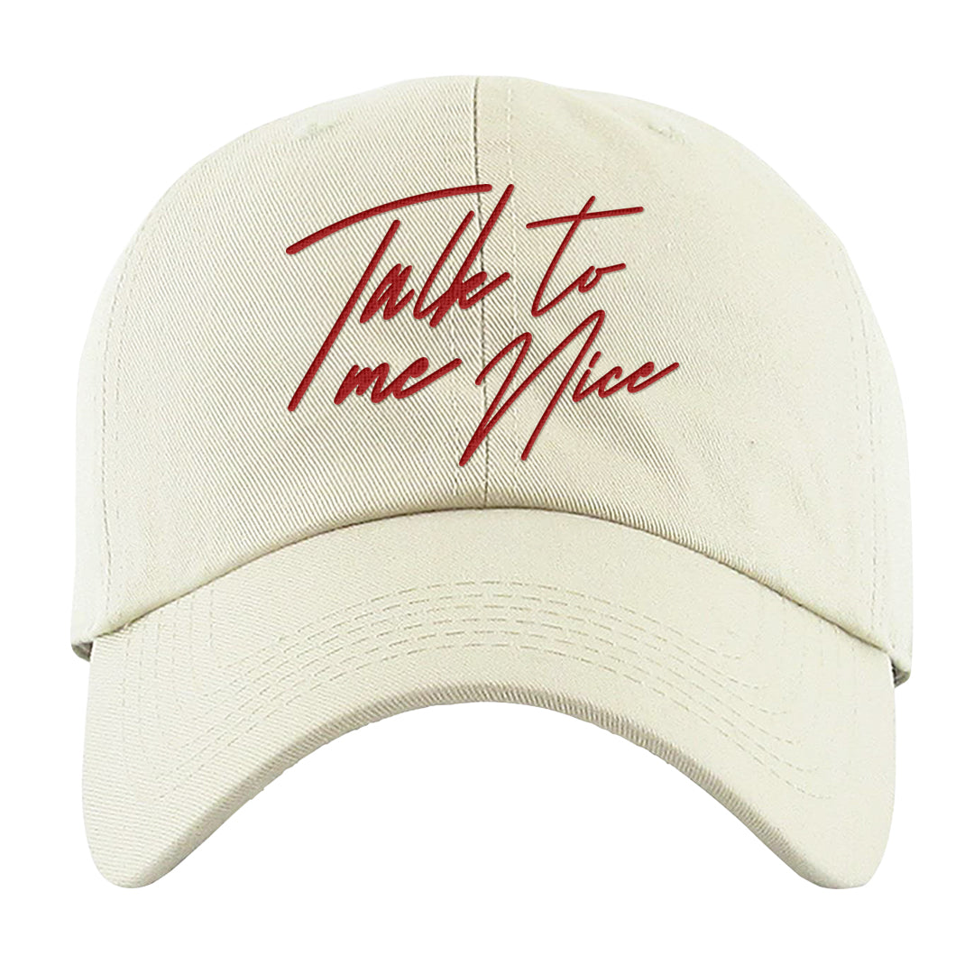 2023 Playoff 13s Dad Hat | Talk To Me Nice, White