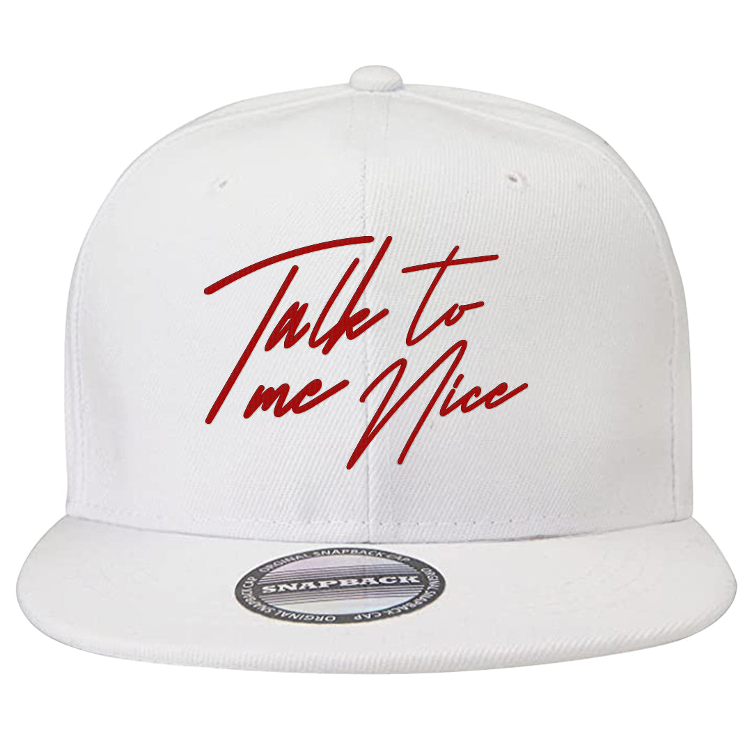 2023 Playoff 13s Snapback Hat | Talk To Me Nice, White