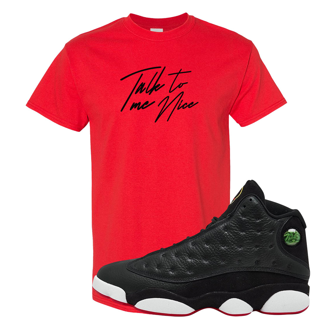 2023 Playoff 13s T Shirt | Talk To Me Nice, Red