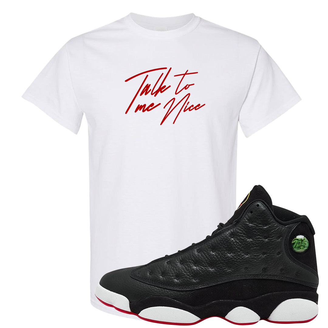 2023 Playoff 13s T Shirt | Talk To Me Nice, White