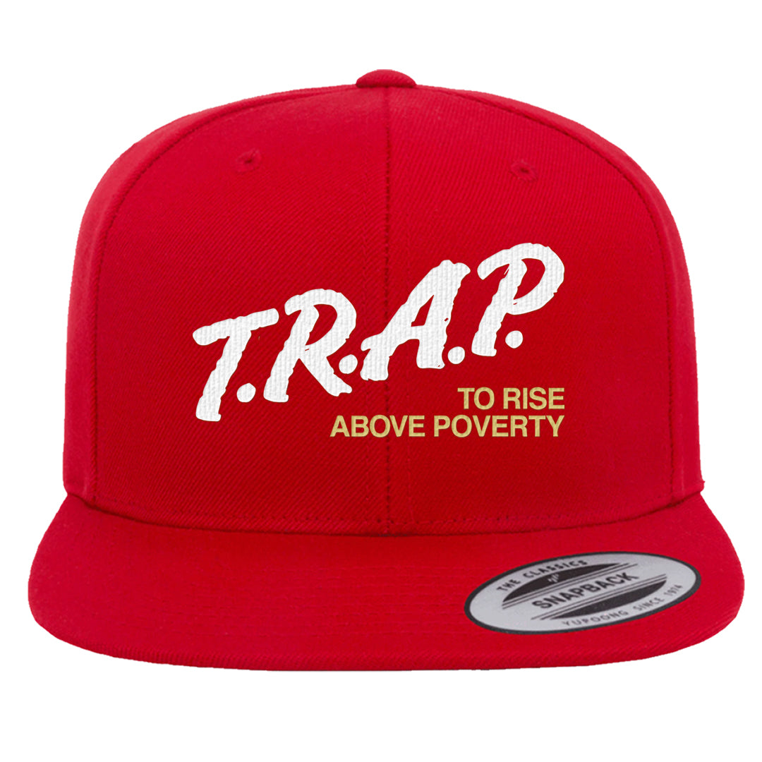 2023 Playoff 13s Snapback Hat | Trap To Rise Above Poverty, Red