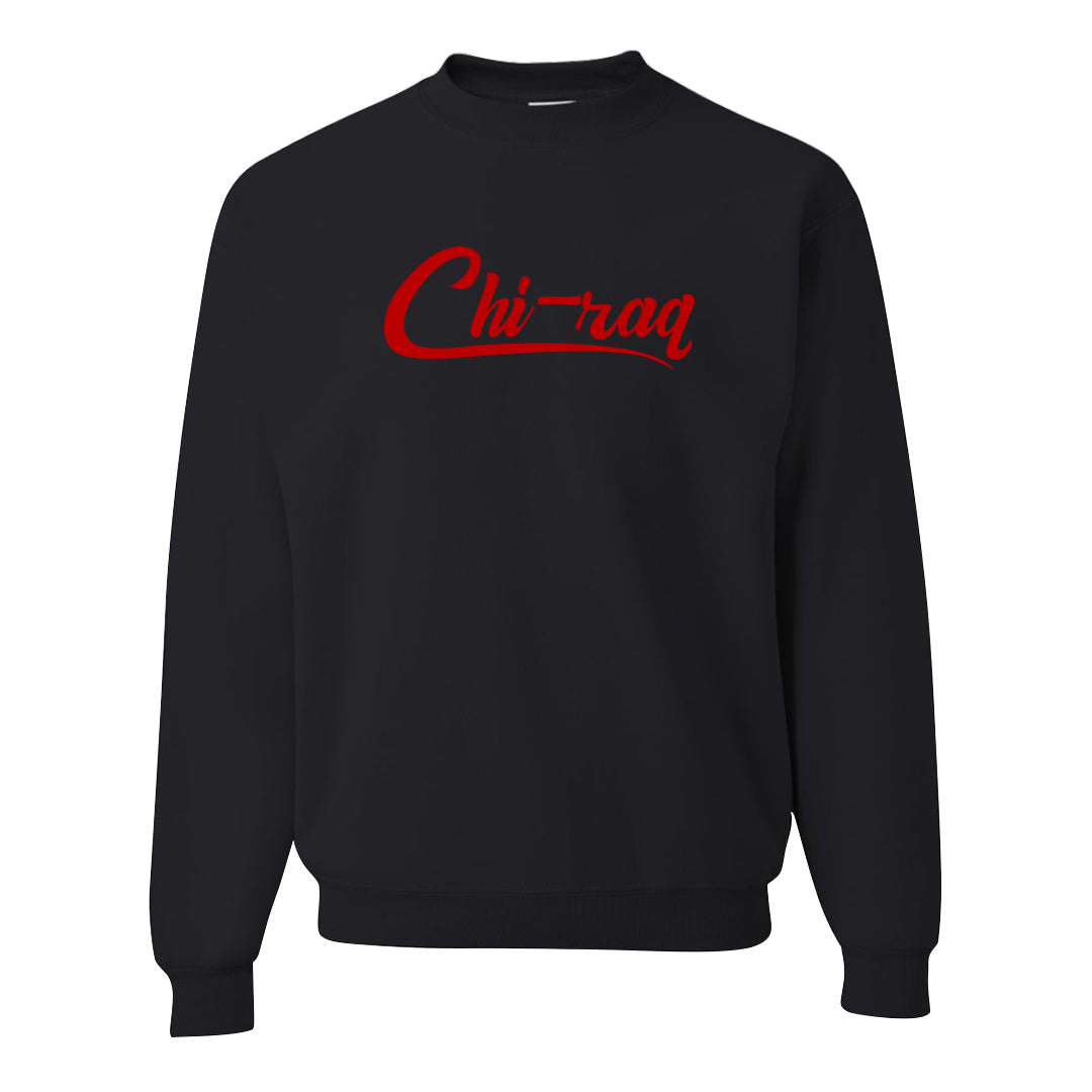 Metallic Silver Low 14s Crewneck Sweatshirt | Chiraq, Black