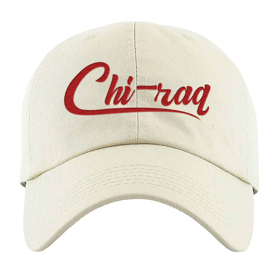 Metallic Silver Low 14s Dad Hat | Chiraq, White