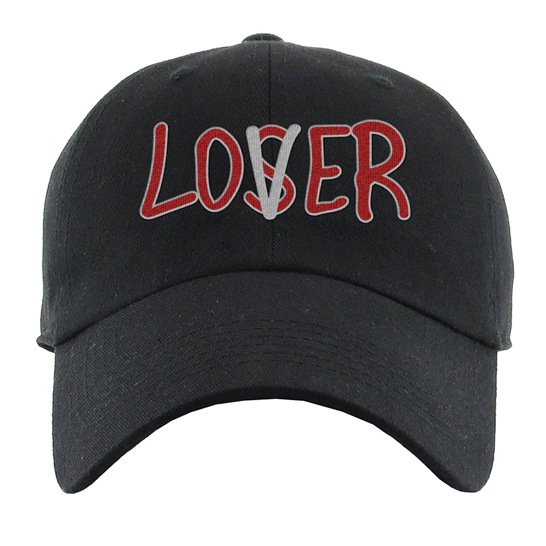 Metallic Silver Low 14s Dad Hat | Lover, Black