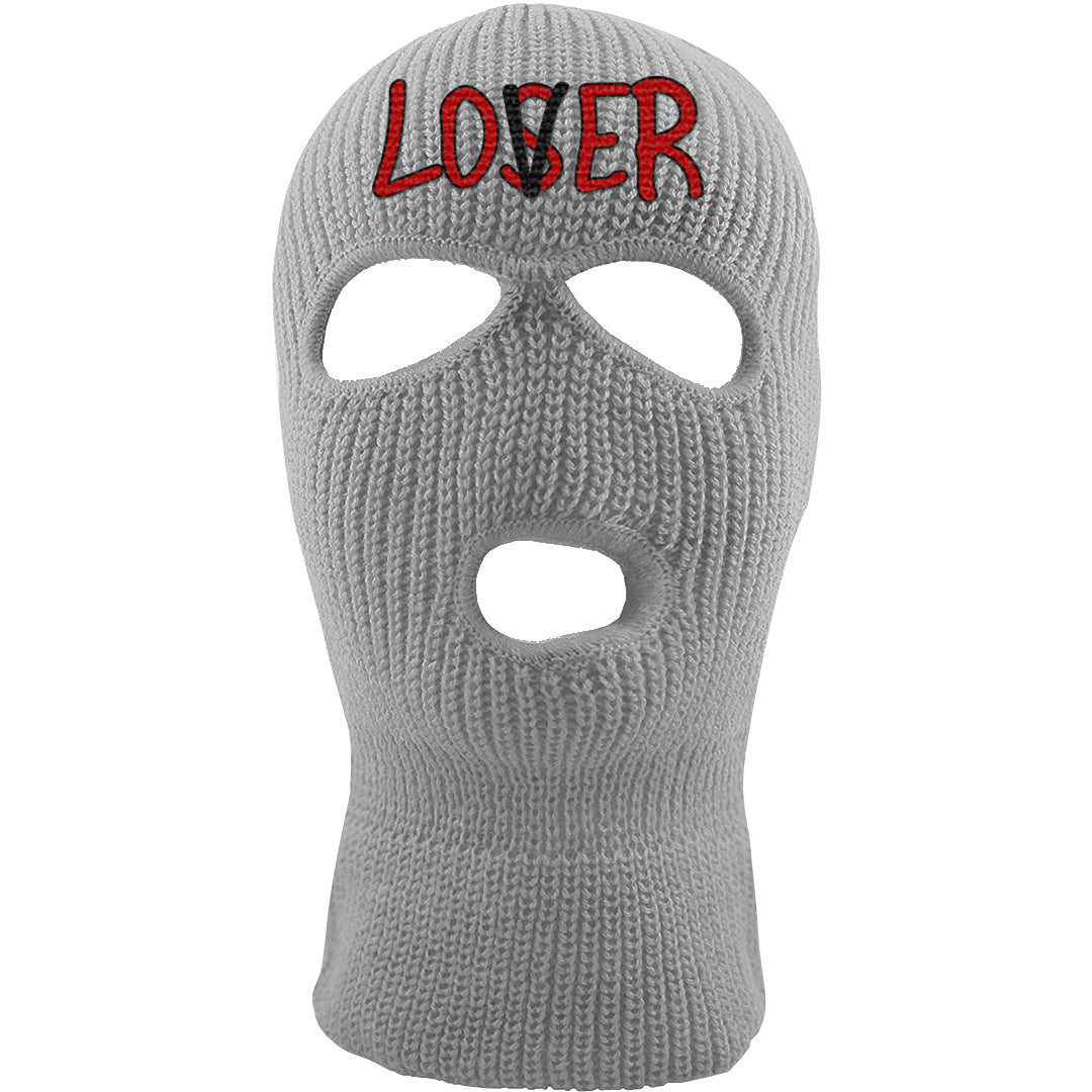 Metallic Silver Low 14s Ski Mask | Lover, Light Gray