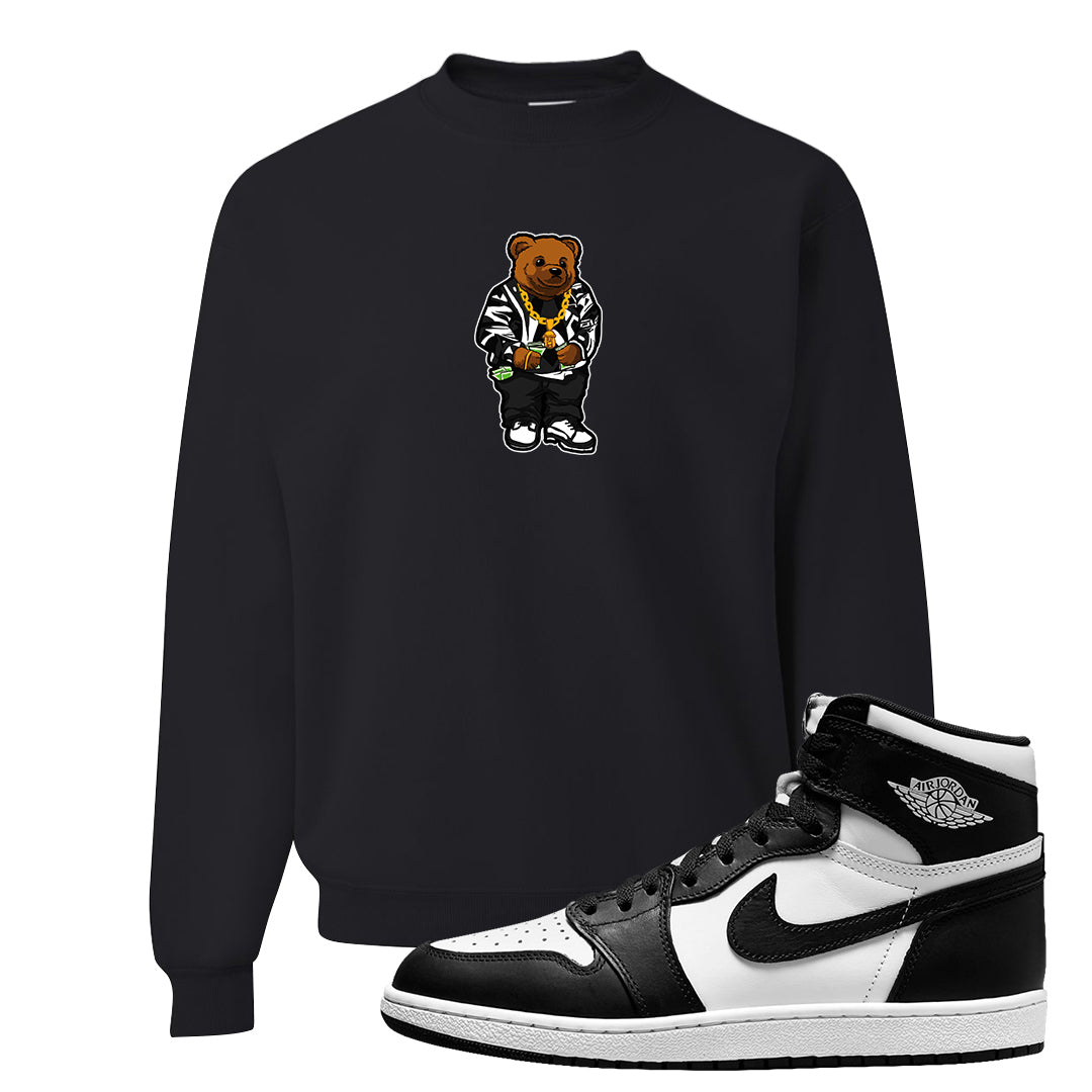 Black White Hi 85 1s Crewneck Sweatshirt | Sweater Bear, Black