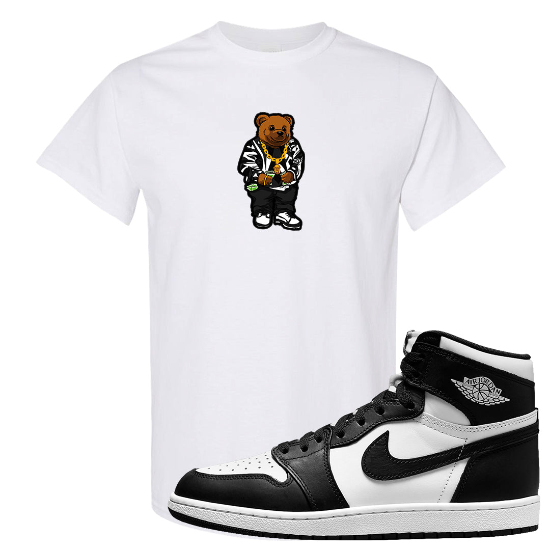 Black White Hi 85 1s T Shirt | Sweater Bear, White