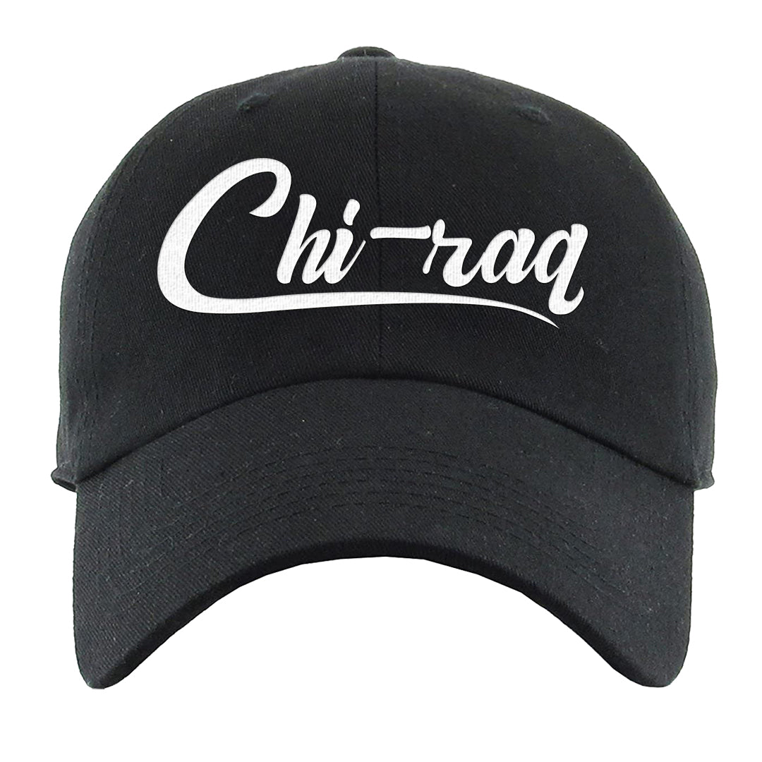 Black White Hi 85 1s Dad Hat | Chiraq, Black