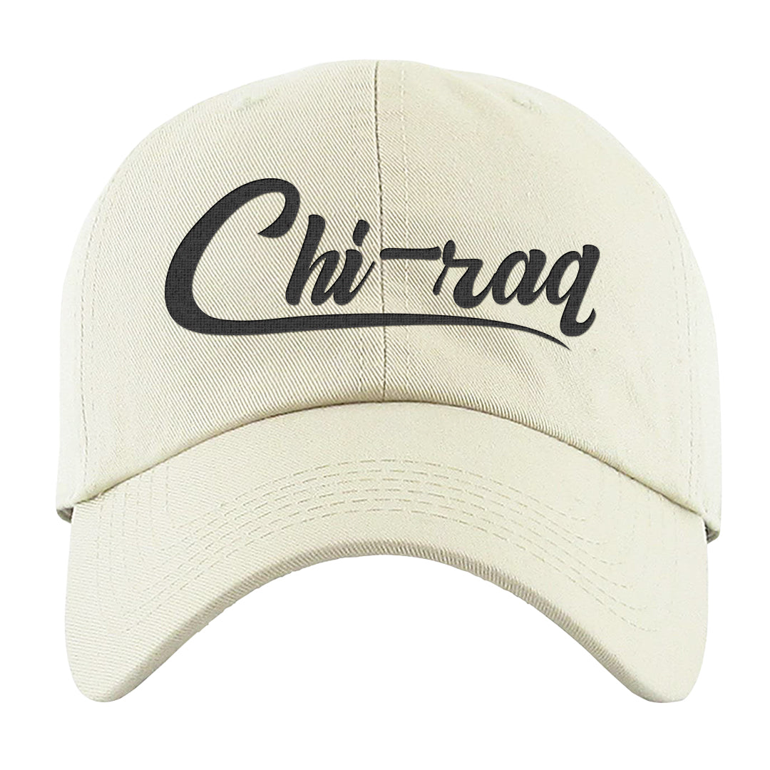Black White Hi 85 1s Dad Hat | Chiraq, White