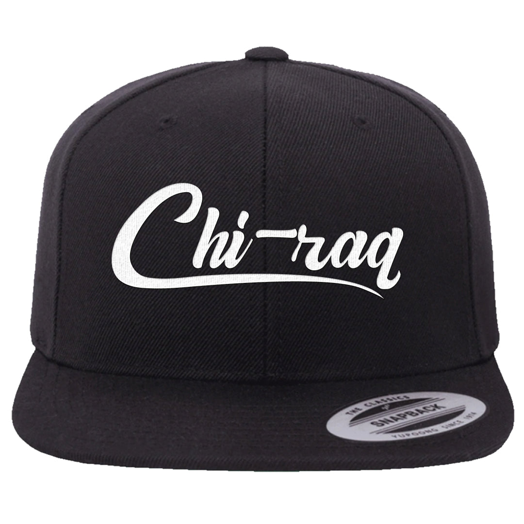 Black White Hi 85 1s Snapback Hat | Chiraq, Black