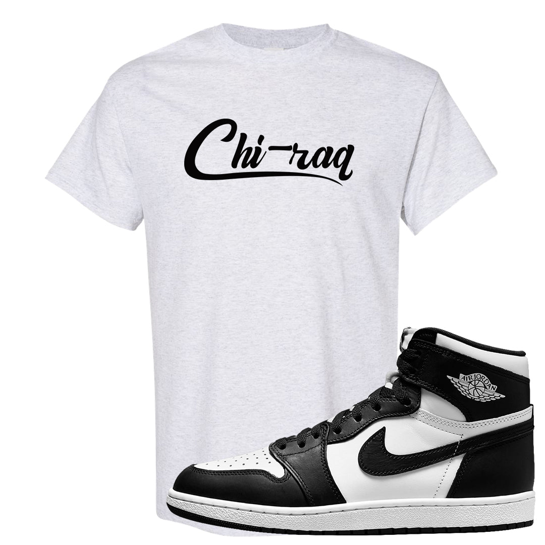 Black White Hi 85 1s T Shirt | Chiraq, Ash