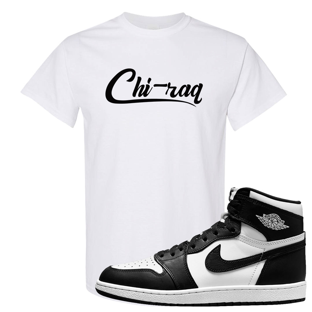 Black White Hi 85 1s T Shirt | Chiraq, White