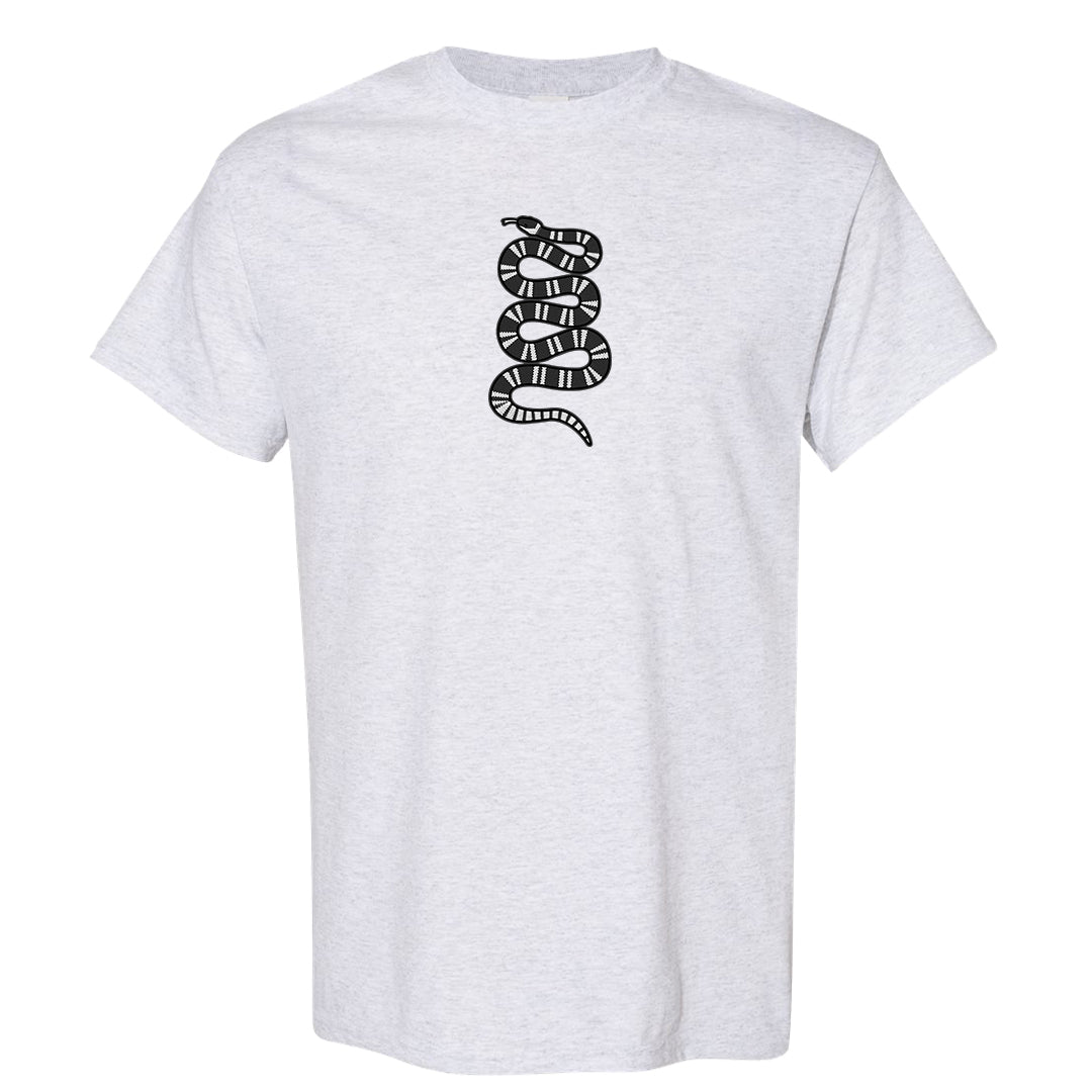 Black White Hi 85 1s T Shirt | Coiled Snake, Ash