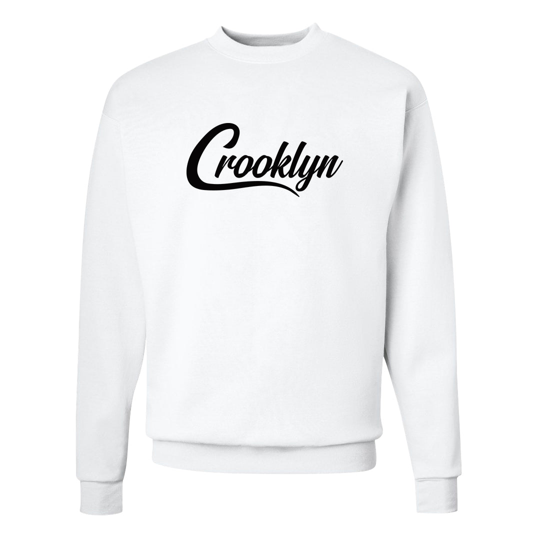Black White Hi 85 1s Crewneck Sweatshirt | Crooklyn, White
