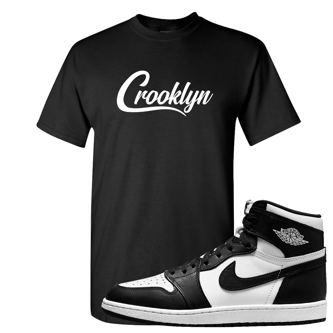 Black White Hi 85 1s T Shirt | Crooklyn, Black