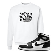 Black White Hi 85 1s Crewneck Sweatshirt | Certified Sneakerhead, White