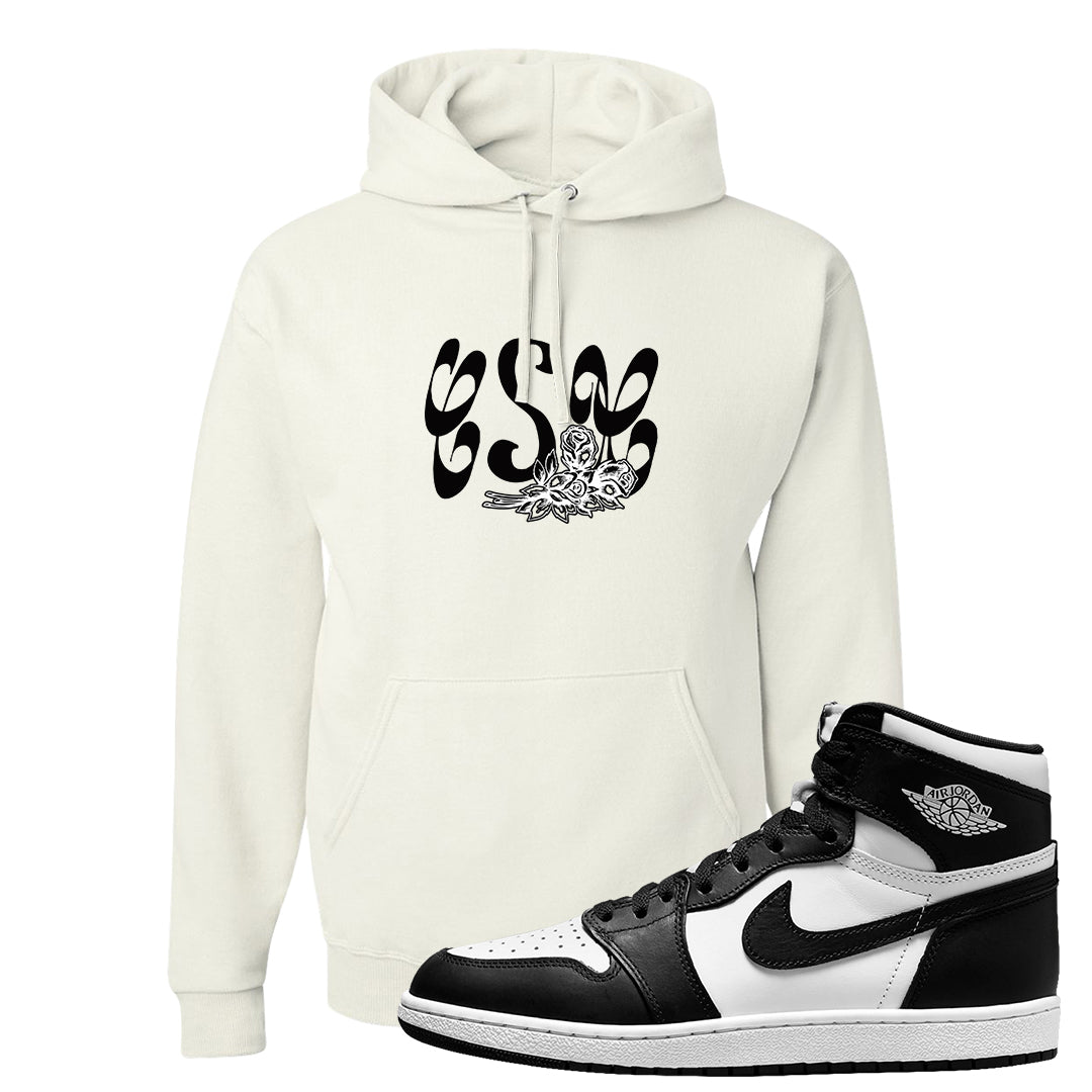 Black White Hi 85 1s Hoodie | Certified Sneakerhead, White