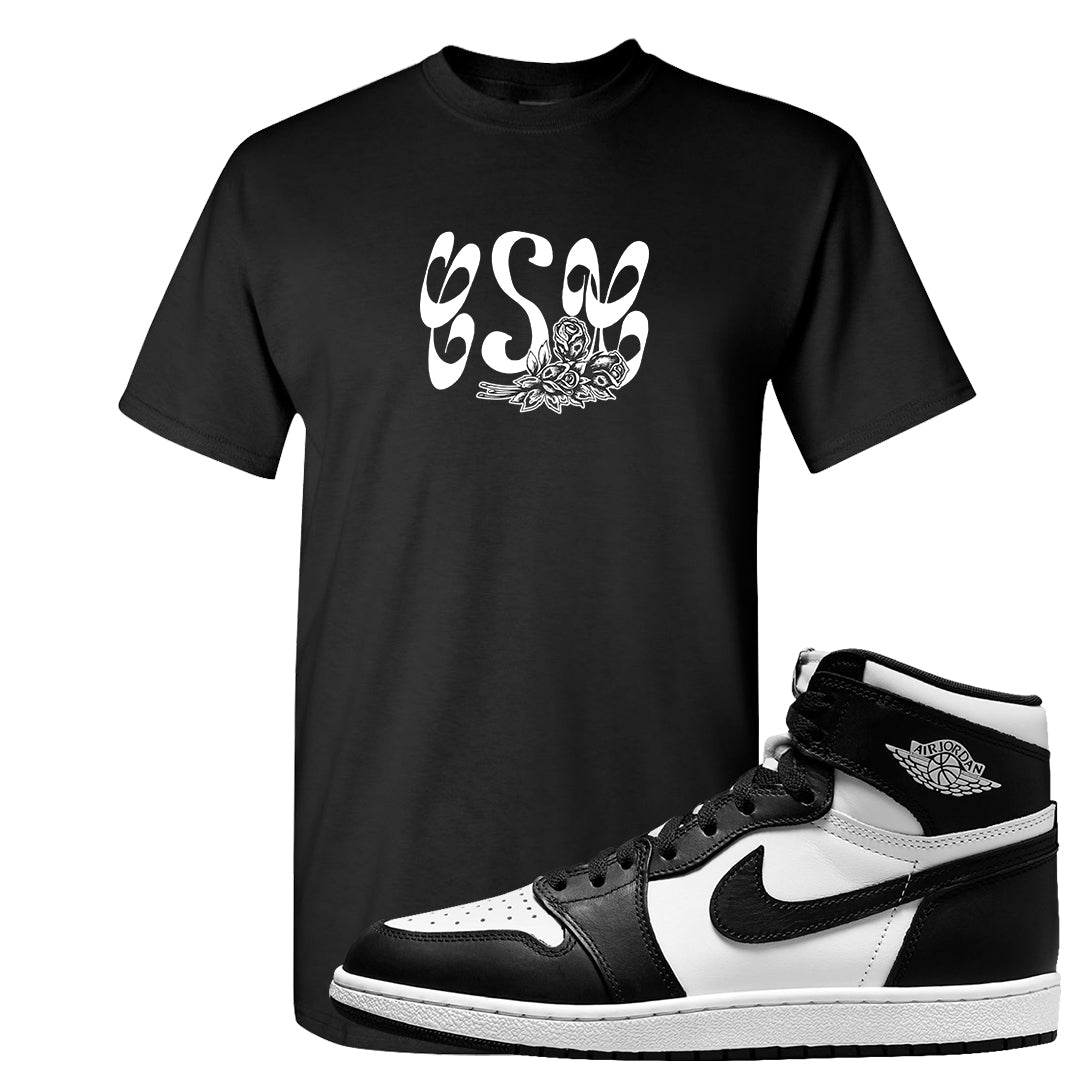 Black White Hi 85 1s T Shirt | Certified Sneakerhead, Black