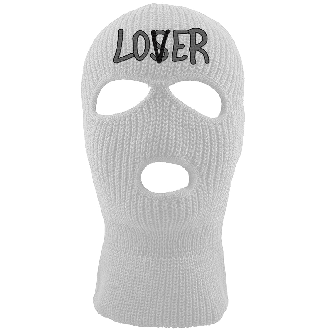 Black White Hi 85 1s Ski Mask | Lover, White