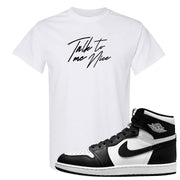 Black White Hi 85 1s T Shirt | Talk To Me Nice, White
