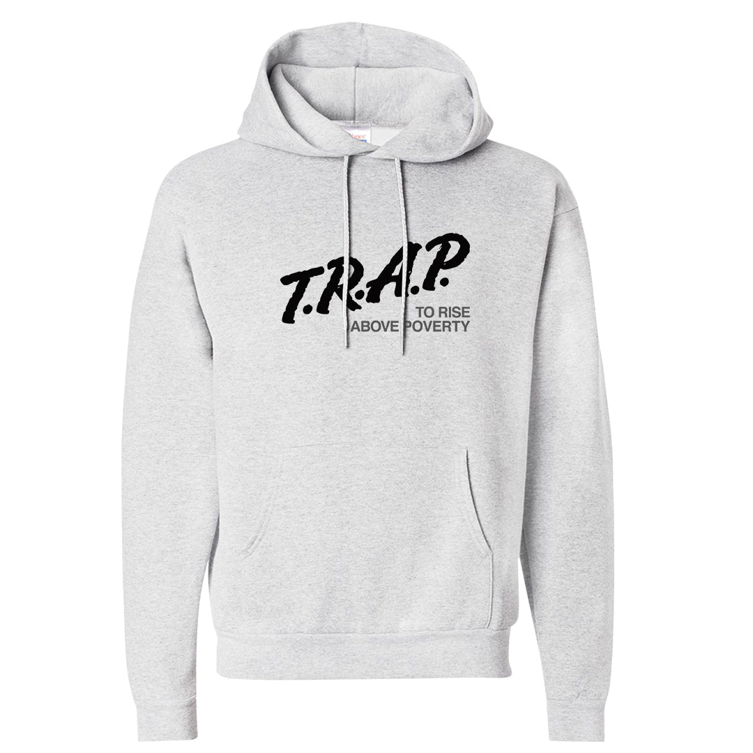 Black White Hi 85 1s Hoodie | Trap To Rise Above Poverty, Ash