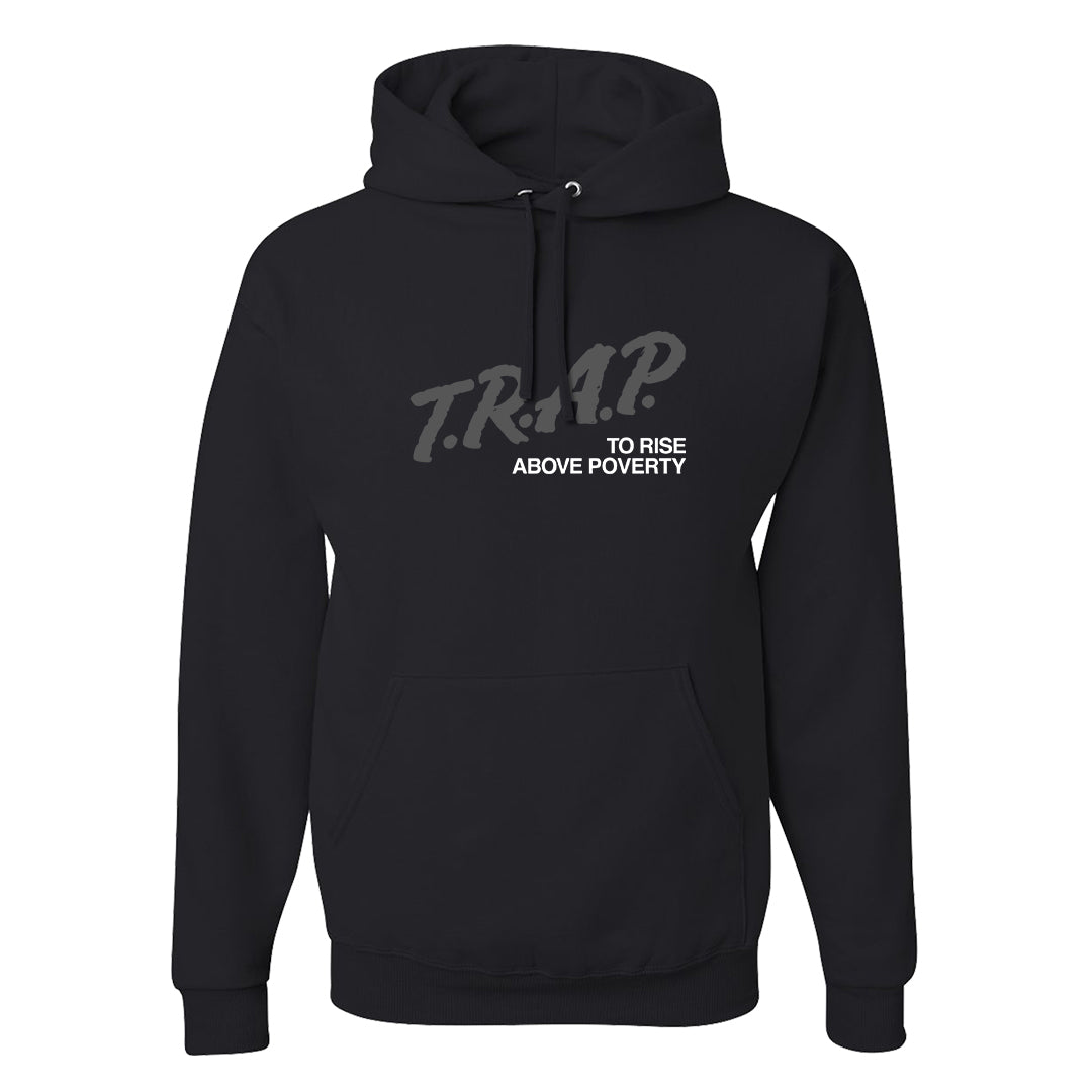 Black White Hi 85 1s Hoodie | Trap To Rise Above Poverty, Black