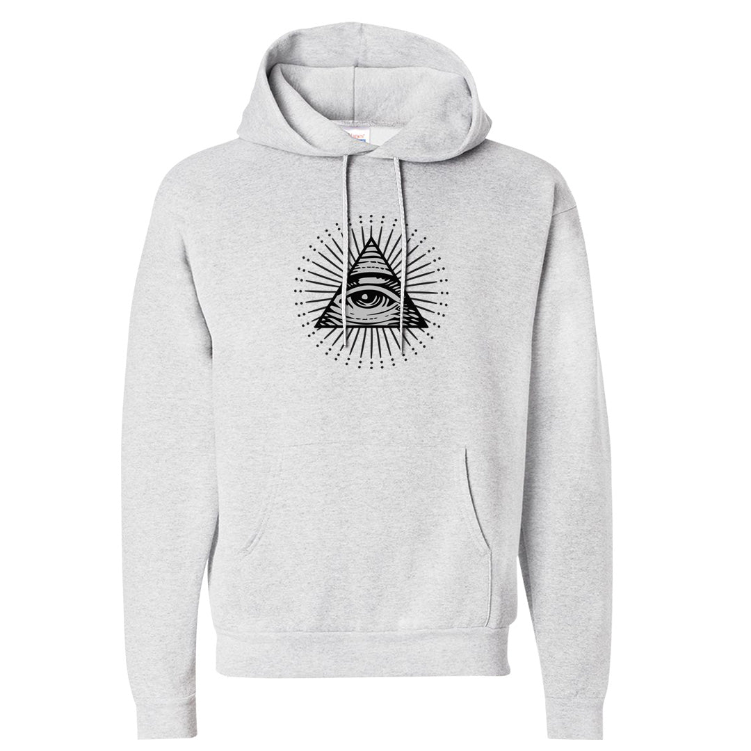 Black Phantom Low 1s Hoodie | All Seeing Eye, Ash