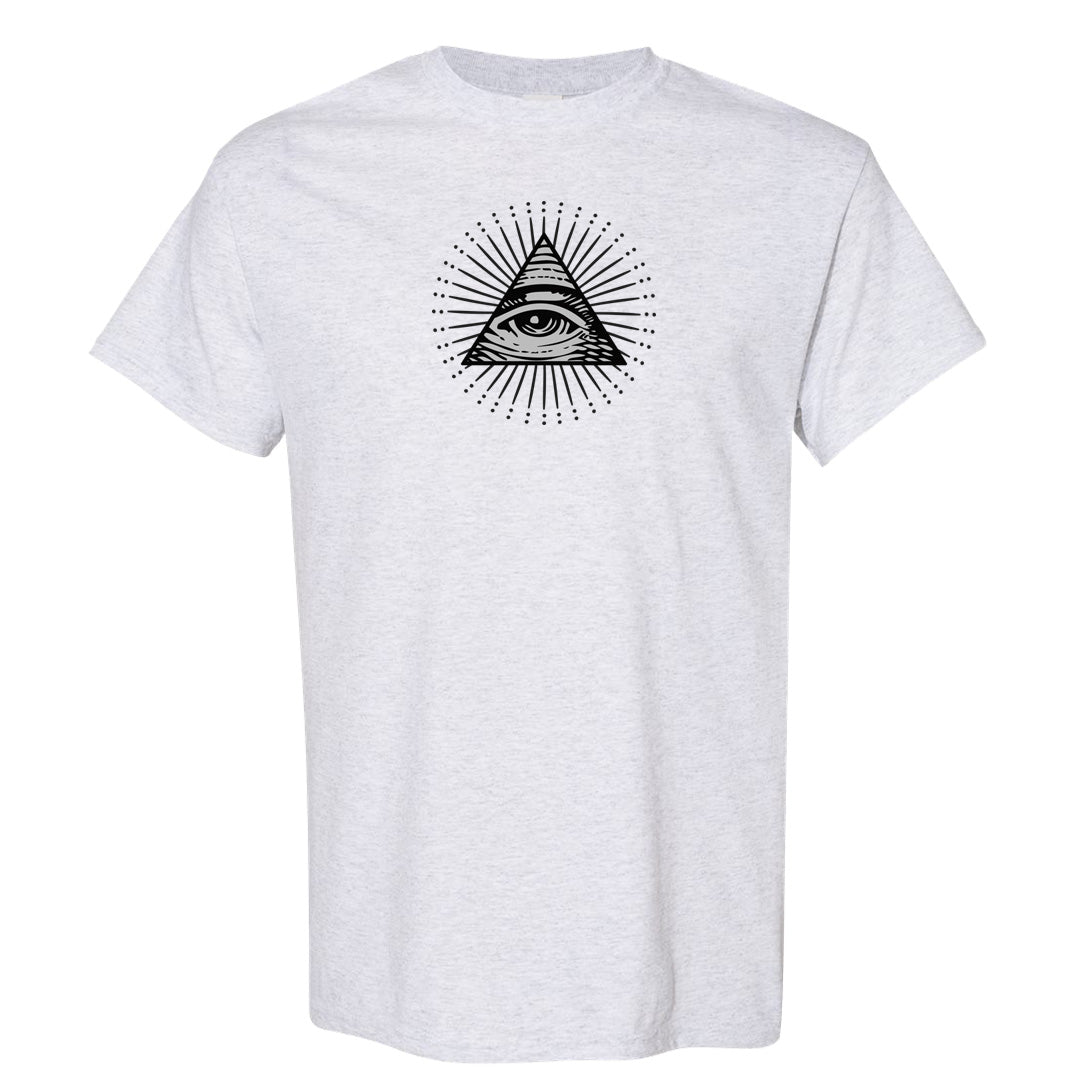 Black Phantom Low 1s T Shirt | All Seeing Eye, Ash