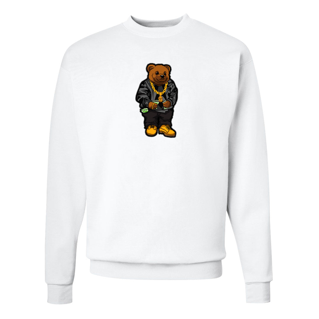 Black Phantom Low 1s Crewneck Sweatshirt | Sweater Bear, White