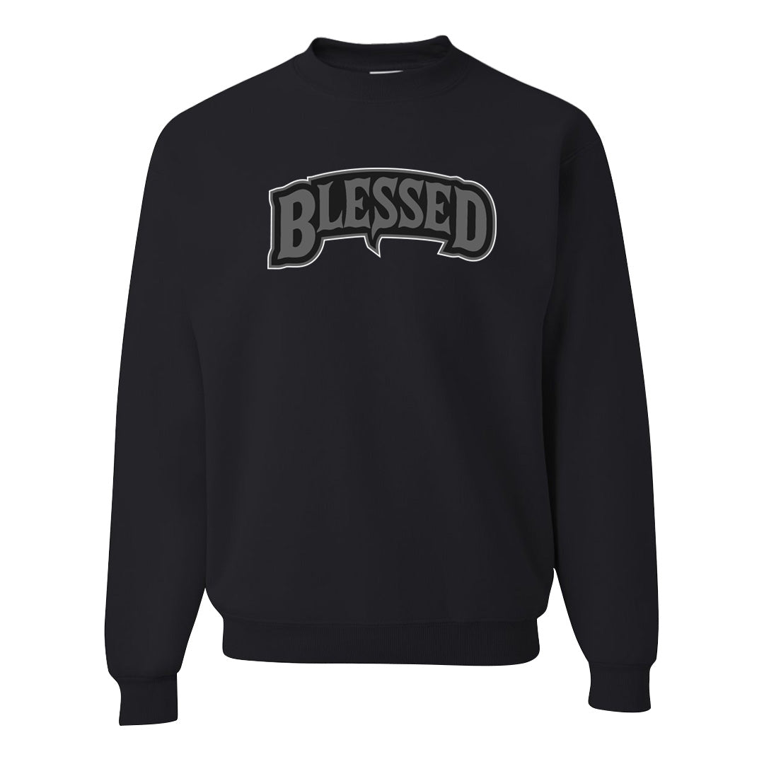 Black Phantom Low 1s Crewneck Sweatshirt | Blessed Arch, Black