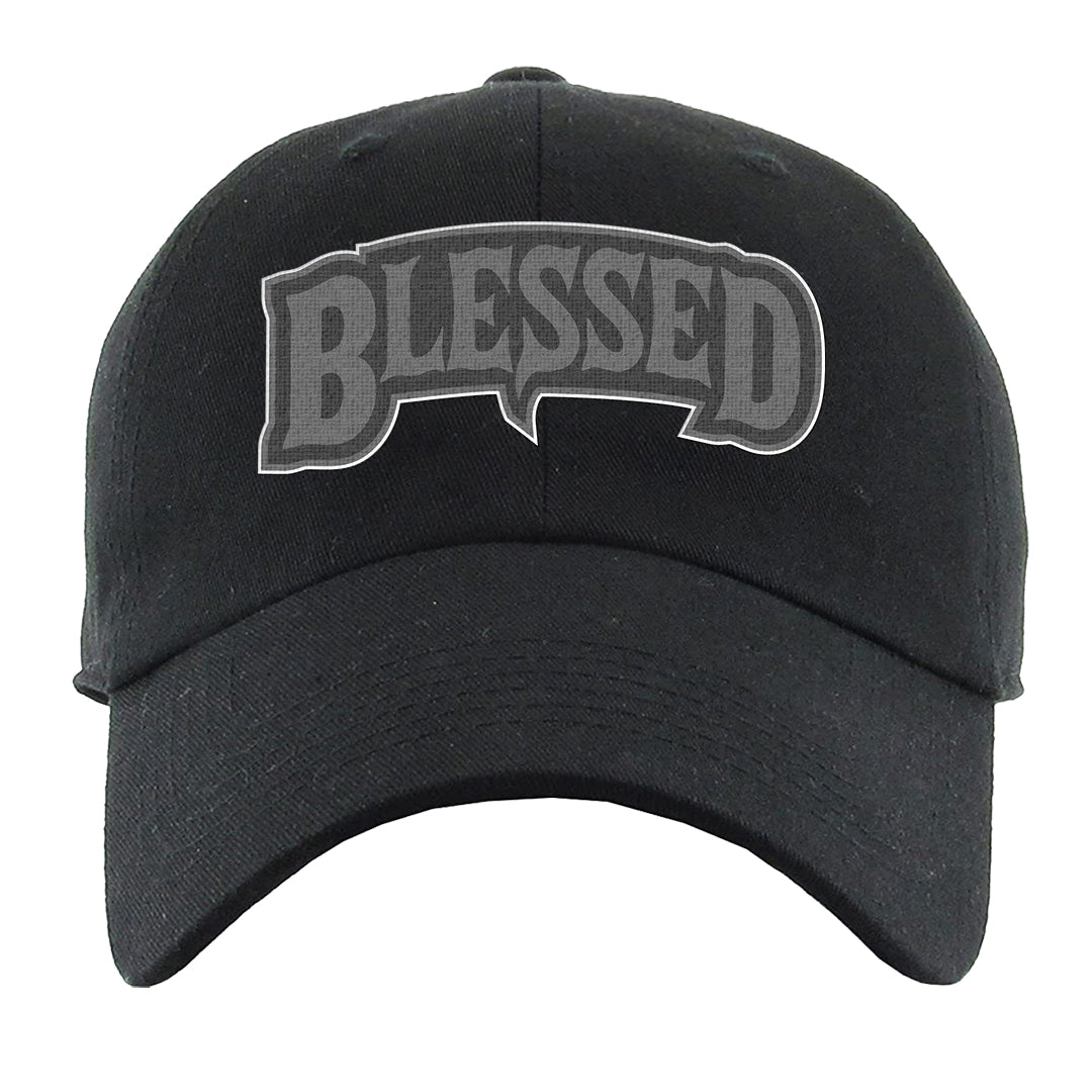 Black Phantom Low 1s Dad Hat | Blessed Arch, Black