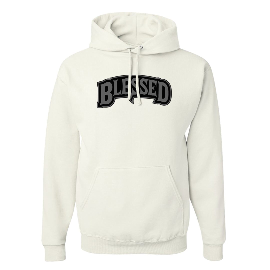 Black Phantom Low 1s Hoodie | Blessed Arch, White