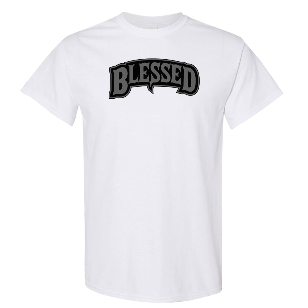 Black Phantom Low 1s T Shirt | Blessed Arch, White