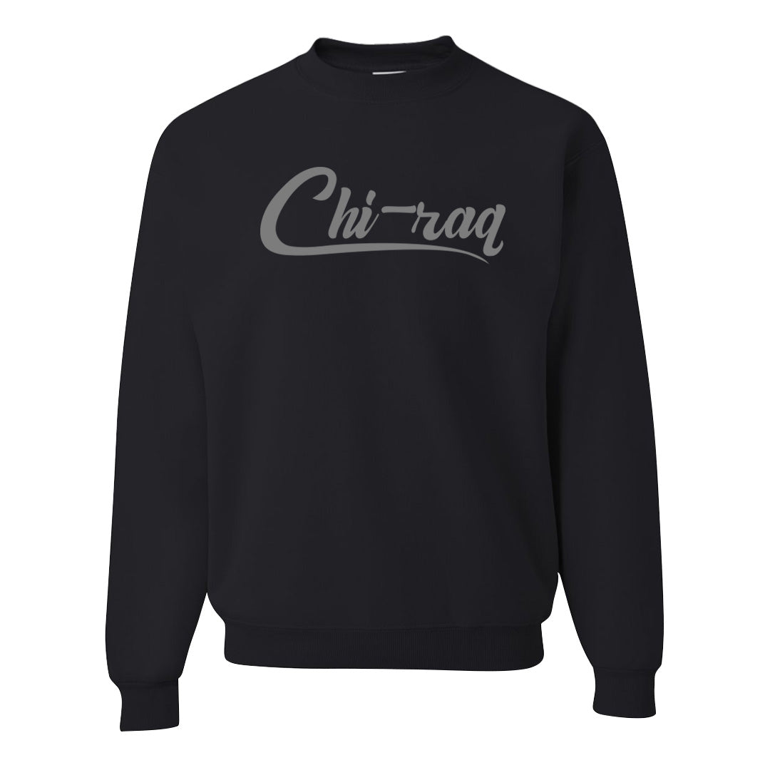 Black Phantom Low 1s Crewneck Sweatshirt | Chiraq, Black